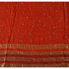 Load image into Gallery viewer, Vintage Dupatta Long Stole Cotton Red Wrap Veil Hand Beaded Woven Scarves
