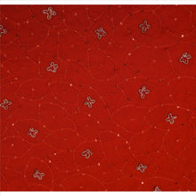Load image into Gallery viewer, Vintage Dupatta Long Stole Cotton Red Wrap Veil Hand Beaded Woven Scarves
