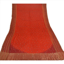 Load image into Gallery viewer, Vintage Dupatta Long Stole Cotton Red Wrap Veil Hand Beaded Woven Scarves
