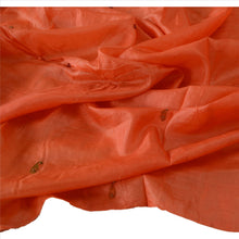 Load image into Gallery viewer, Sanskriti Vintage Dupatta Long Stole 100% Pure Silk Peach Hand Beaded Wrap Veil
