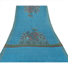 Load image into Gallery viewer, 100% Pure Tassar Silk New Long Stole Dupatta Blue Scarves Printed Wrap Veil
