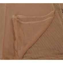 Load image into Gallery viewer, Vintage Dupatta Long Stole Chiffon Silk Brown Hand Embroidered Wrap Scarves
