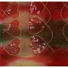 Load image into Gallery viewer, Sanskriti Vintage Dupatta Long Stole Art Silk Multi Color Hand Beaded Wrap Veil
