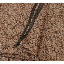 Load image into Gallery viewer, Vintage Dupatta Long Stole Net Mesh Brown Wrap Veil Hand Beaded Scarves
