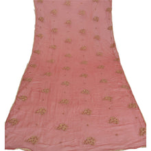 Load image into Gallery viewer, Vintage Dupatta Long Stole Chiffon Silk Pink Wrap Veil Hand Beaded Shawl Scarves
