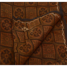 Load image into Gallery viewer, Sanskriti Vintage Dupatta Long Stole Organza Orange Hand Beaded Zardozi Shawl
