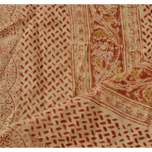 Load image into Gallery viewer, Vintage Dupatta Long Stole Cotton Cream Wrap Veil Block Printed Shawl Scarves
