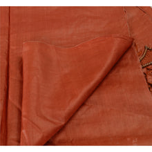 Load image into Gallery viewer, Vintage Dupatta Long Stole Pure Silk Peach Wrap Veil Hand Beaded Shawl Scarves
