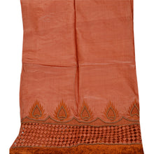 Load image into Gallery viewer, Vintage Dupatta Long Stole Pure Silk Peach Wrap Veil Hand Beaded Shawl Scarves
