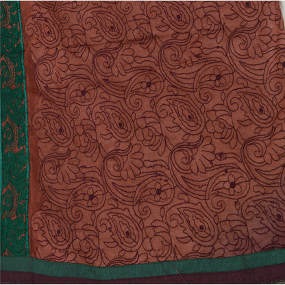 Sanskriti Vintage Dupatta Long Stole Art Silk Purple Wrap Veil Embroidered Shawl Scarves