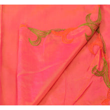 Load image into Gallery viewer, Sanskriti Vintage Dupatta Long Stole Art Silk Peach Scarves Hand Beaded Veil
