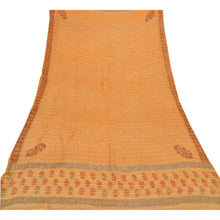 Load image into Gallery viewer, Vintage Dupatta Long Stole 100% Pure Silk Peach Veil Hand Beaded Scarves
