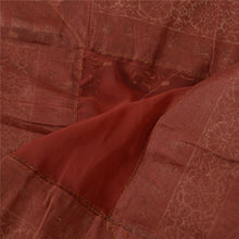 Load image into Gallery viewer, Sanskriti Vintage Dupatta Long Stole Georgette Dark Red Veil Hand Beaded Scarves
