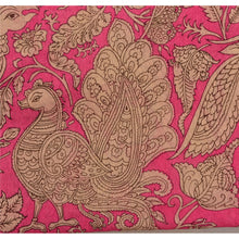 Load image into Gallery viewer, Sanskriti Vintage Dupatta Long Stole Cotton Pink Hijab Printed Peacock Scarves

