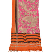 Load image into Gallery viewer, Sanskriti Vintage Dupatta Long Stole Cotton Pink Hijab Printed Peacock Scarves
