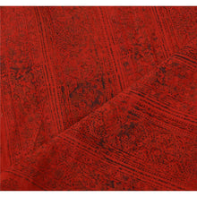 Load image into Gallery viewer, Vintage Dupatta Long Stole Cotton Veil Orange Hijab Block Printed Wrap Shawl

