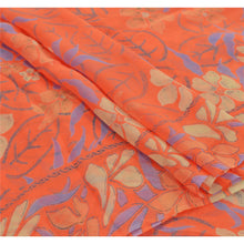 Load image into Gallery viewer, Sanskriti Vintage Dupatta Long Stole Georgette Orange Hijab Printed Wrap Veil
