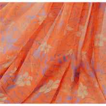 Load image into Gallery viewer, Sanskriti Vintage Dupatta Long Stole Georgette Orange Hijab Printed Wrap Veil
