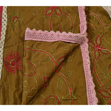 Load image into Gallery viewer, Sanskriti Vintage Dupatta Long Stole Cotton Green Shawl Hand Beaded Scarves

