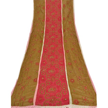Load image into Gallery viewer, Sanskriti Vintage Dupatta Long Stole Cotton Green Shawl Hand Beaded Scarves
