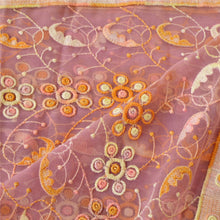 Load image into Gallery viewer, Vintage Dupatta Long Stole Georgette Pink Hijab Embroidered Wrap Scarves

