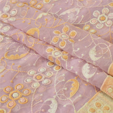 Load image into Gallery viewer, Vintage Dupatta Long Stole Georgette Pink Hijab Embroidered Wrap Scarves
