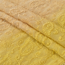 Load image into Gallery viewer, Sanskriti Vintage Dupatta Long Stole Chiffon Silk Green Veil Embroidered Shawl
