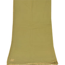 Load image into Gallery viewer, Sanskriti Vintage Dupatta Long Stole Georgette Green Hand Embroidered Scarves
