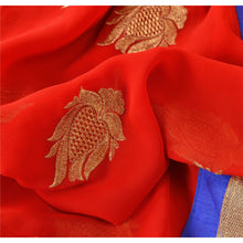 Load image into Gallery viewer, Sanskriti Vintage Dupatta Long Stole Georgette Red Shawl Embroidered Scarves
