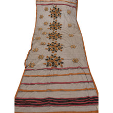 Load image into Gallery viewer, Sanskriti Vintage Dupatta Long Stole Net Mesh Black Shawl Embroidered Veil
