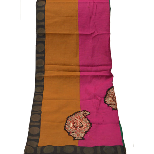 Sanskriti Vintage Dupatta Long Stole Cotton Multi Color Shawl Embroidered Scarves