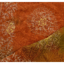 Load image into Gallery viewer, Sanskriti Vintage Dupatta Long Stole Crepe Silk Orange Hand Embroidered Scarves
