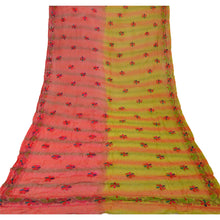 Load image into Gallery viewer, Vintage Dupatta Long Stole OOAK Pink Hijab Hand Embroidered Phulkari Wrap Shawl

