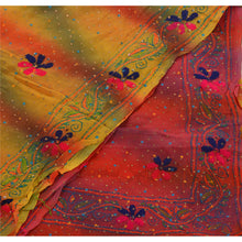 Load image into Gallery viewer, Vintage Dupatta Long Stole OOAK Red Hijab Hand Embroidered Phulkari Wrap Shawl
