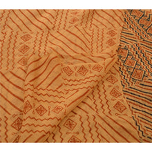 Load image into Gallery viewer, Sanskriti Vintage Dupatta Long Stole Georgette Cream Shawl Printed Wrap Scarves
