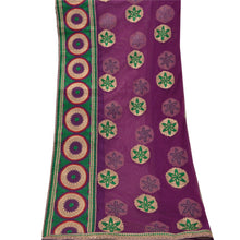 Load image into Gallery viewer, Sanskriti Vintage Dupatta Long Stole Net Mesh Purple Veil Embroidered Scarves
