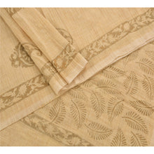 Load image into Gallery viewer, Vintage Dupatta Long Stole Cotton Cream Shawl Block Printed Wrap Scarves
