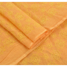 Load image into Gallery viewer, Vintage Dupatta Long Stole Cotton Peach Veil Embroidered Kota Wrap Shawl
