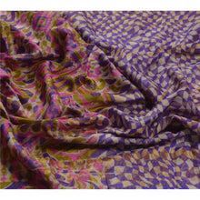 Load image into Gallery viewer, Sansrkiti New Long Stole Dupatta 100% Pure Tussar Silk Blue Printed Wrap Shawl

