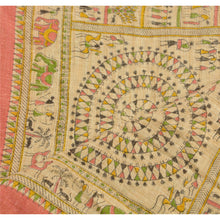 Load image into Gallery viewer, Dupatta Long Stole Cotton Cream Veil Warli Printed Scarves
