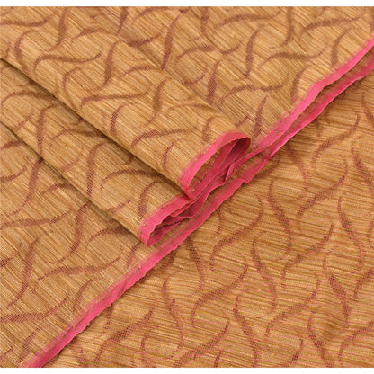 Sanskriti Vintage Dupatta Long Stole Cotton Shawl Brown Hijab Woven Wrap Scarves