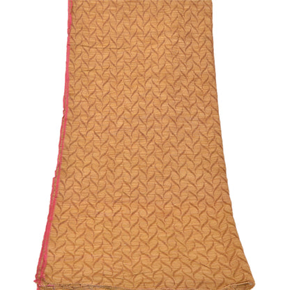 Sanskriti Vintage Dupatta Long Stole Cotton Shawl Brown Hijab Woven Wrap Scarves