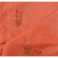 Load image into Gallery viewer, Dupatta Long Stole Pure Silk Peach Shawl Hand Beaded Scarves
