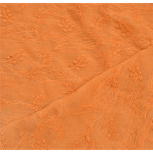 Load image into Gallery viewer, Vintage Dupatta Long Stole Georgette Orange Hijab Hand Embroidered Shawl
