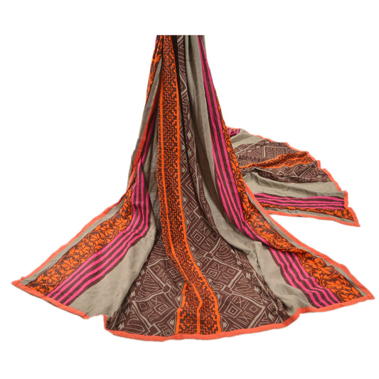 Sanskriti Vintage Dupatta Long Stole Cotton Multi Color Shawl Printed Scarves