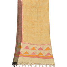 Load image into Gallery viewer, Vintage Dupatta Long Stole Cotton Shawl Cream Hijab Printed Wrap Scarves
