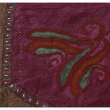 Load image into Gallery viewer, Dupatta Long Stole Georgette Brown Shawl Hand Beaded Scarves
