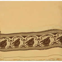 Load image into Gallery viewer, Vintage Dupatta Long Stole Cotton Cream Veil Woven Baluchari Wrap Scarves
