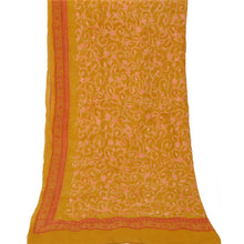 Load image into Gallery viewer, Dupatta Long Stole Georgette Mustard Shawl Embroidered Scarves
