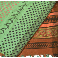 Load image into Gallery viewer, Dupatta Long Stole Woolen Green Shawl Printed Floral Scarves
